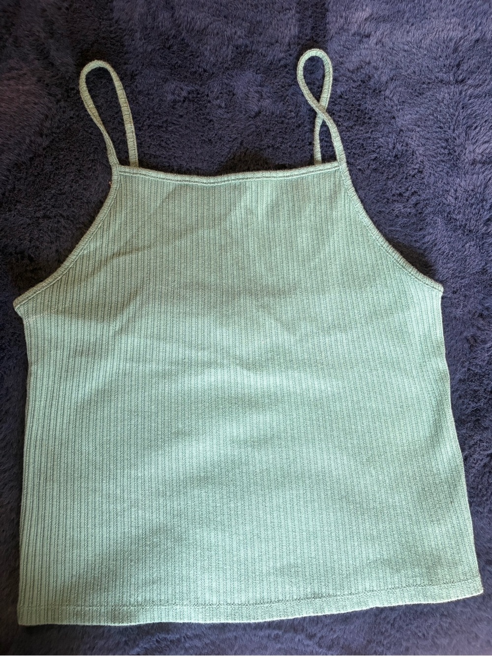 American Eagle Outfitters Mint Green Ribbed Cami